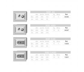 Caja fuerte FAC 9081 para empotrar en suelo